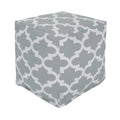 Gray Trellis Small Cube Ottoman L76708