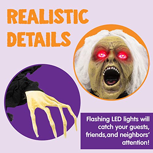 Zombie Halloween Decoration with Sound Effect & Lighted Eyes E506
