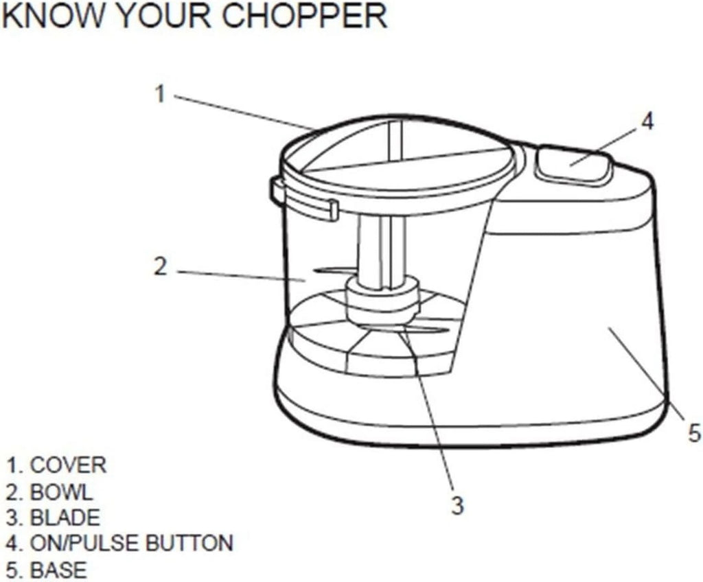 Mini Chopper, 1.5 Cup, Black Q414263