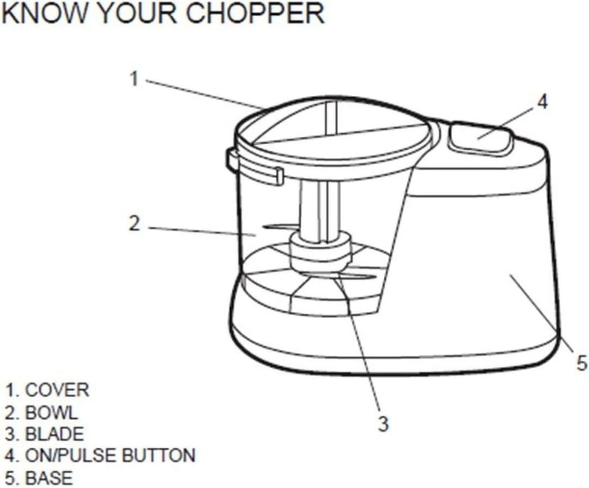 Mini Chopper, 1.5 Cup, Black Q414263