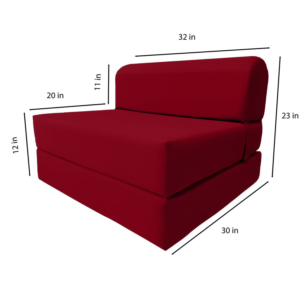 Red Sleeper Chair Folding Foam Bed C332685