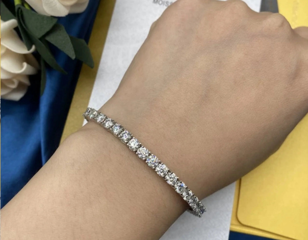 Moissanite Tennis Bracelet F12655