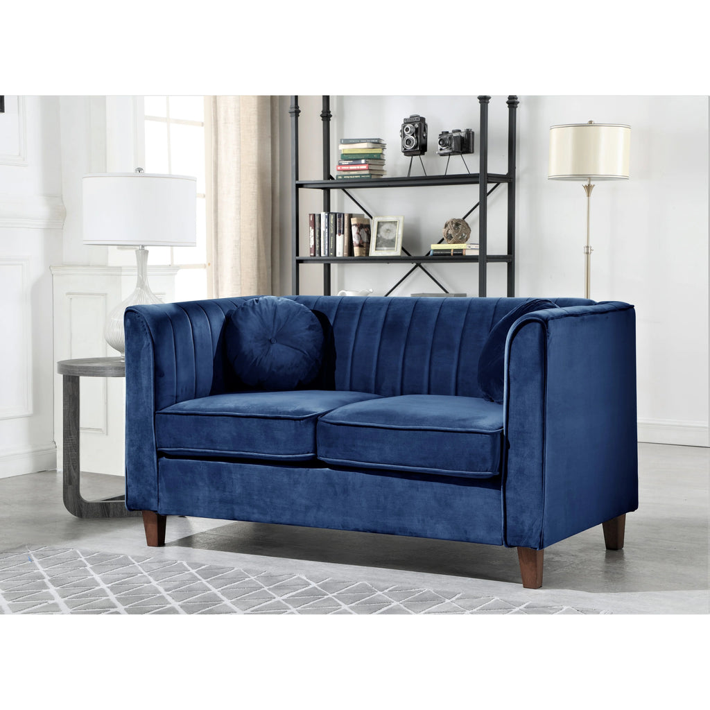 Green Velvet Chesterfield Loveseat X401