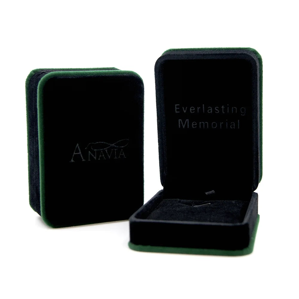 Rose Gold Heart Cremation Jewelry Necklace Urn with Velvet Jewelry Box N76037