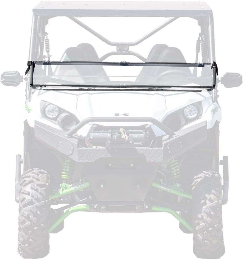 Scratch Resistant Flip/Fold 2-in-1 Windshield for Kawasaki Teryx J16410
