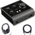 USB-C Audio Interface with Over-Ear Stereo Headphones and XLR Mic Cable V26900