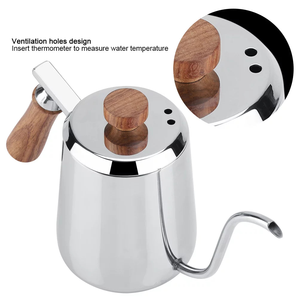 Stainless Steel Coffee Pot with Gooseneck Spout (350ml) R820
