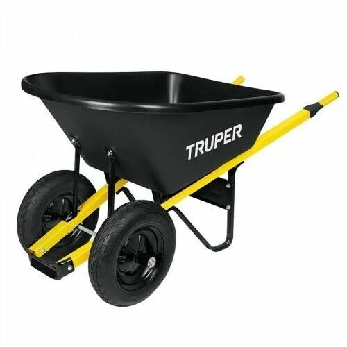 6 Cu. ft. Poly Tray Landscaper Wheelbarrow with Steel Handles Z826230