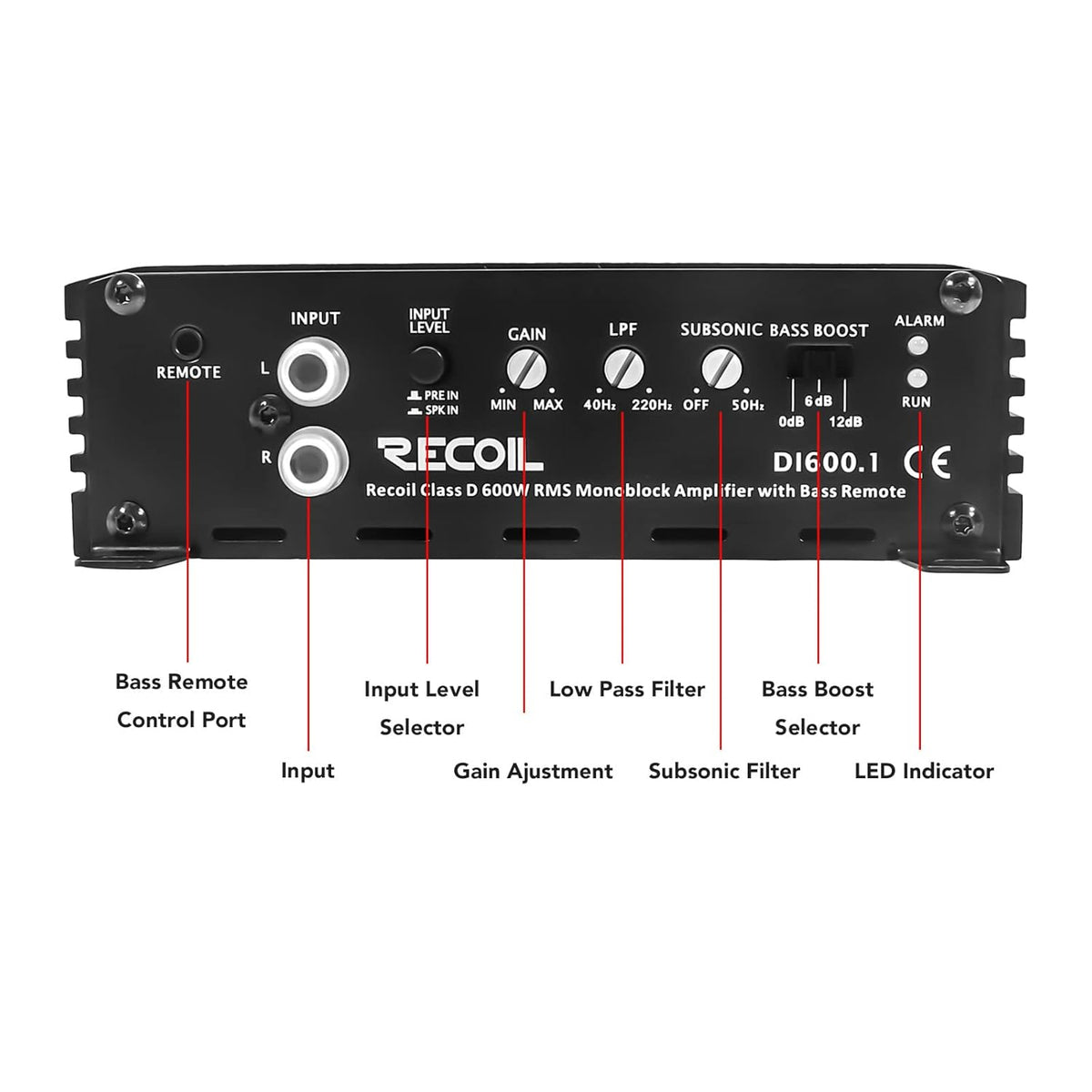 1200 Watts Mono-Block Car Audio Subwoofer Amplifier G529164