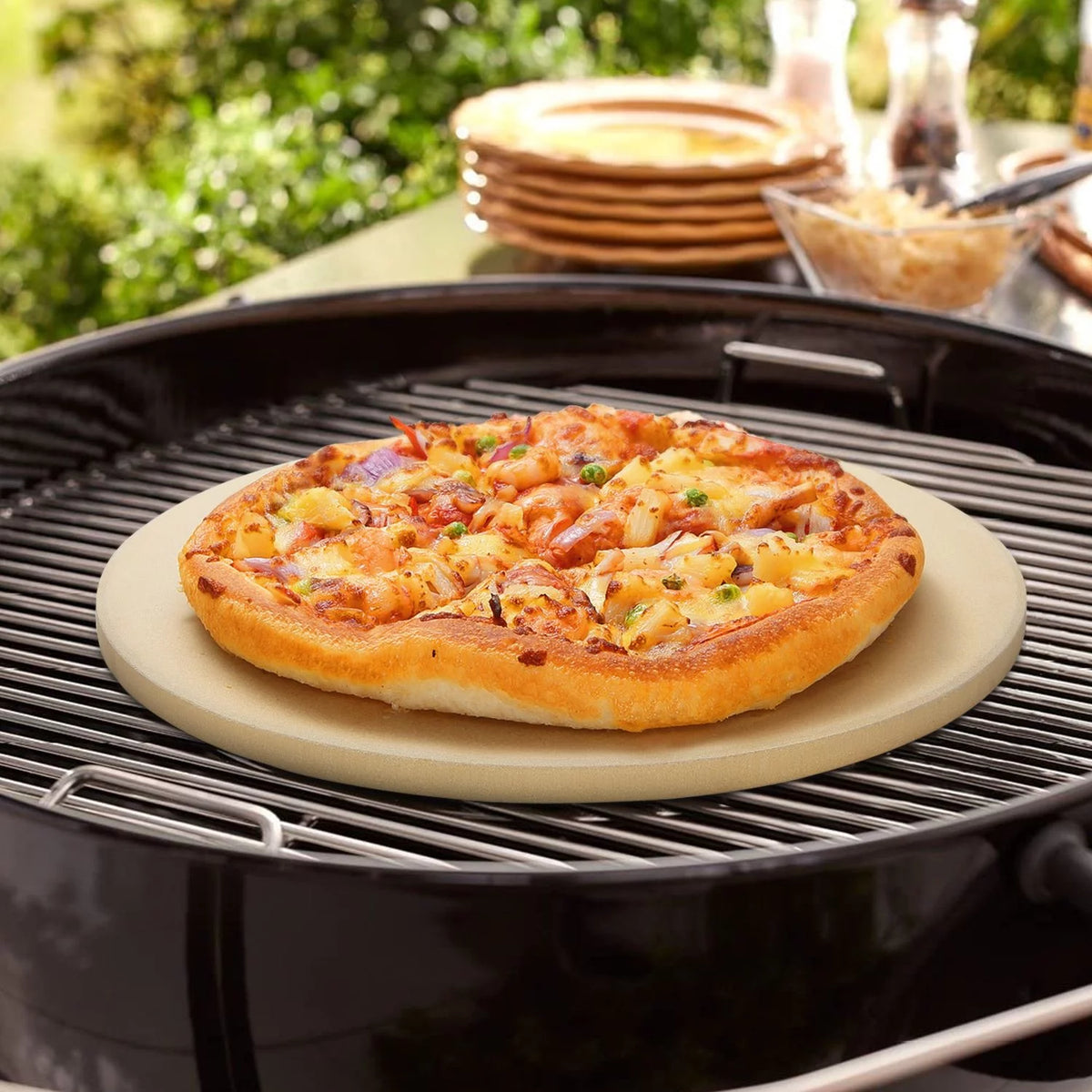 15'' Round Cordierite Pizza Stone P39295