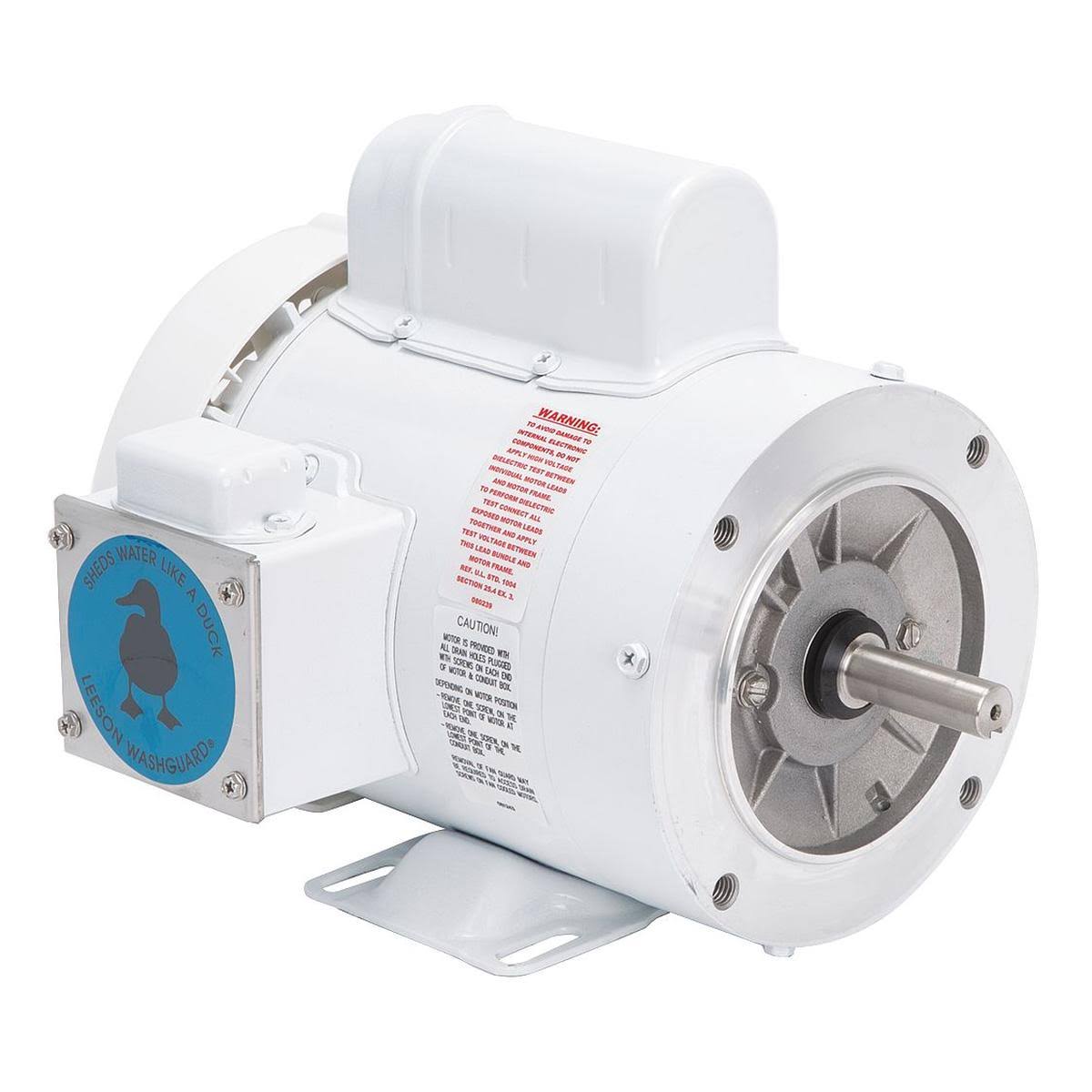 3/4 HP Washdown Motor, Epoxy Finish, Capacitor-Start, 1,725 RPM F2762