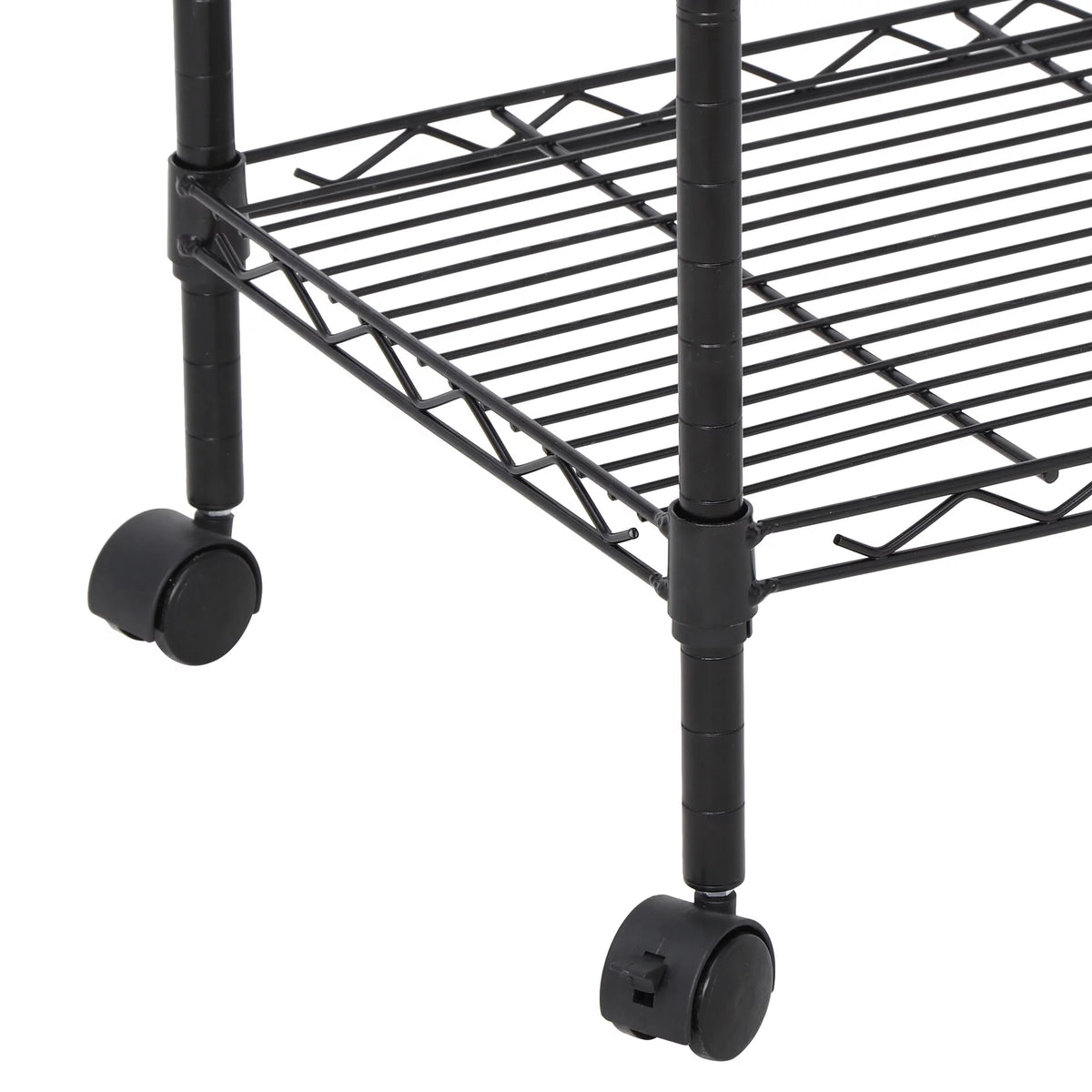Rolling Kitchen Cart Black Z151