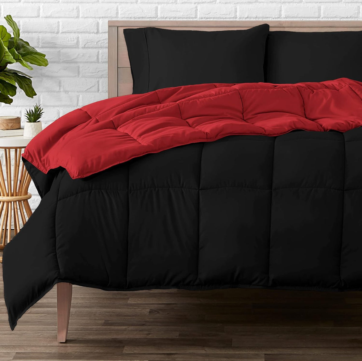 King/California King Comforter, Black/Grey R520708