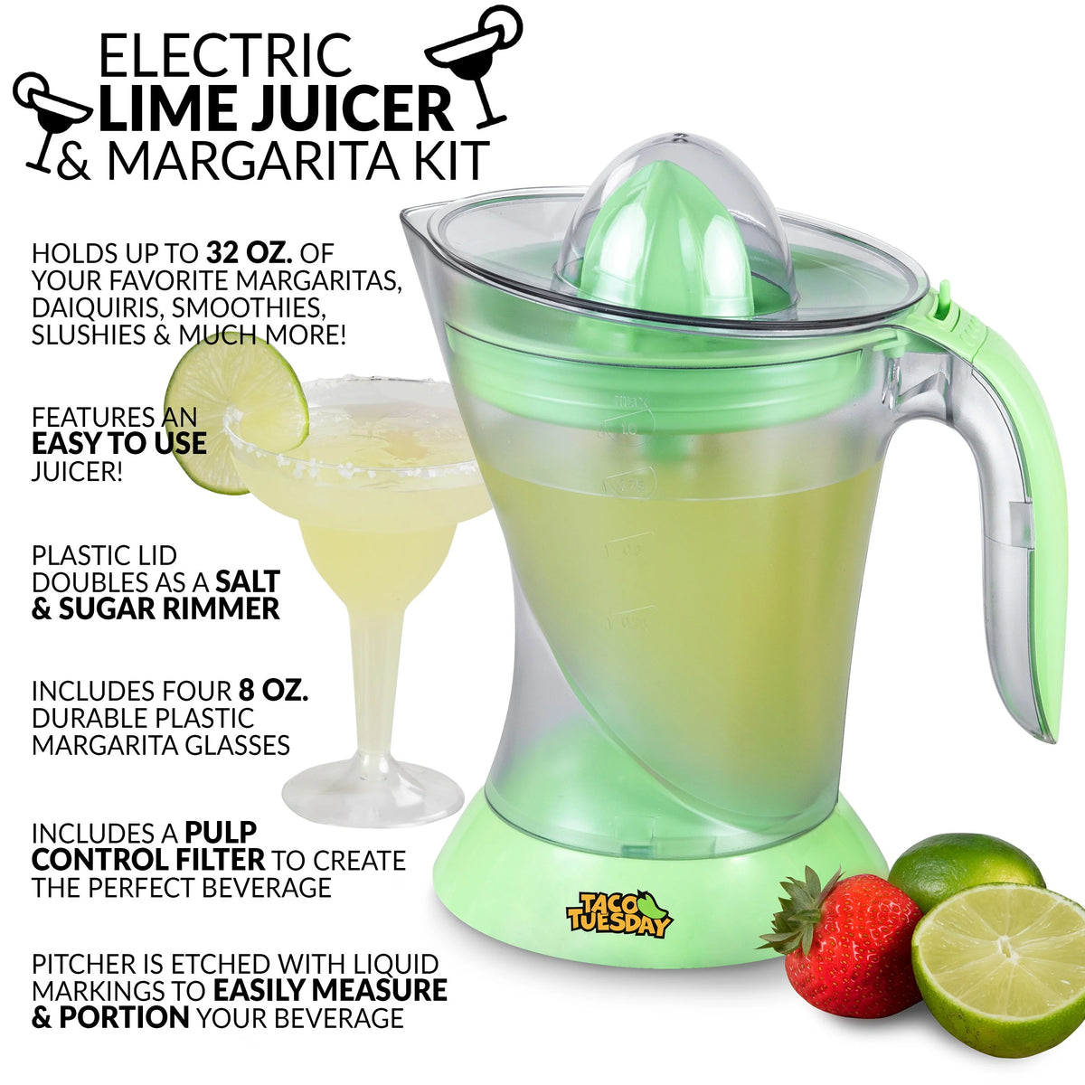 Electric Lime Juicer & Margarita Kit P8263