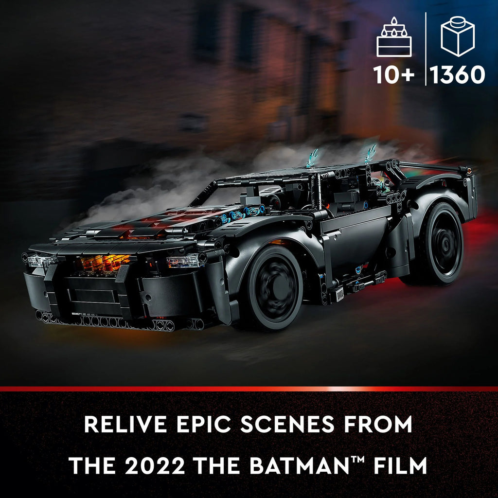 LEGO Technic BATMOBILE 42127 Model Car Building Toy with Light Bricks M254