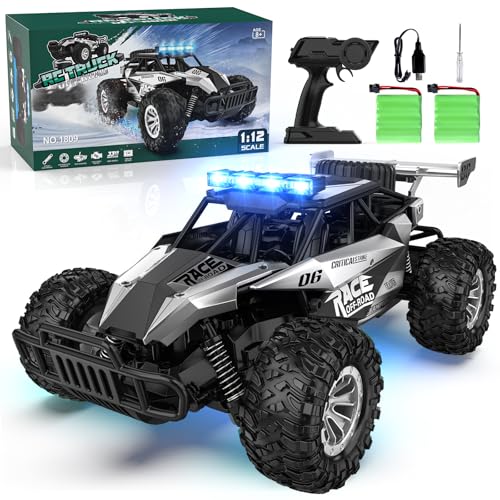 2.4GHz 1:12 Monster RC Truck with LED Headlight and Rechargeable Battery E21376