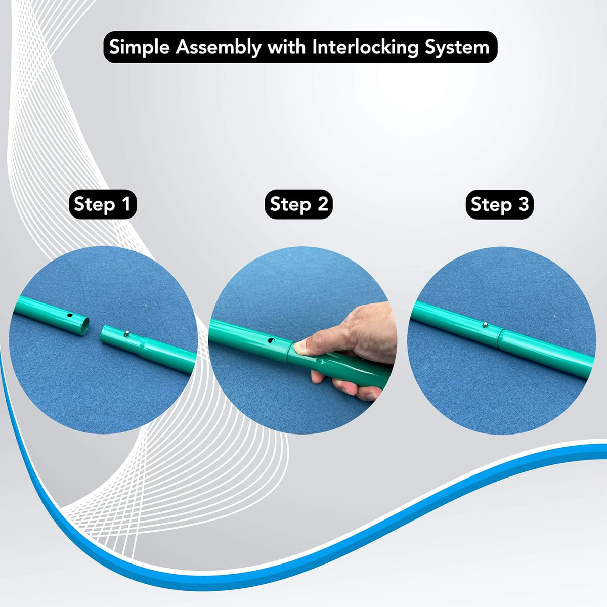 Regulation Size 22 Feet Long Pickleball Net with Steel Frame and PE Netting M77921