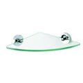 Clear Glass Corner Shelf Chrome R242
