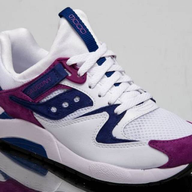 White Purple Suede Sneakers S659225