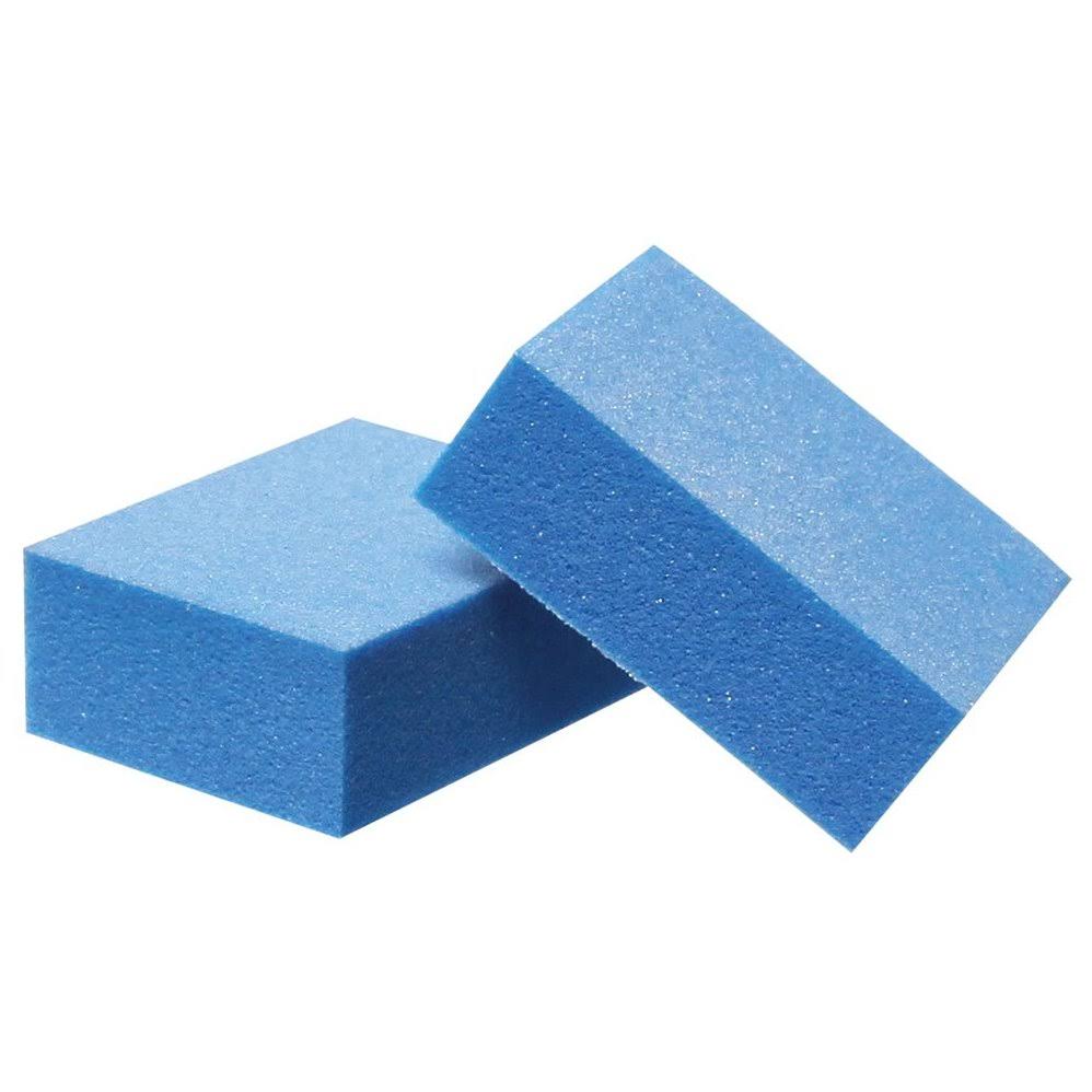 Mini Buffing Block, Blue, 180/180 Grit, Double-Sided Nail Buffer, 1000-Count U993