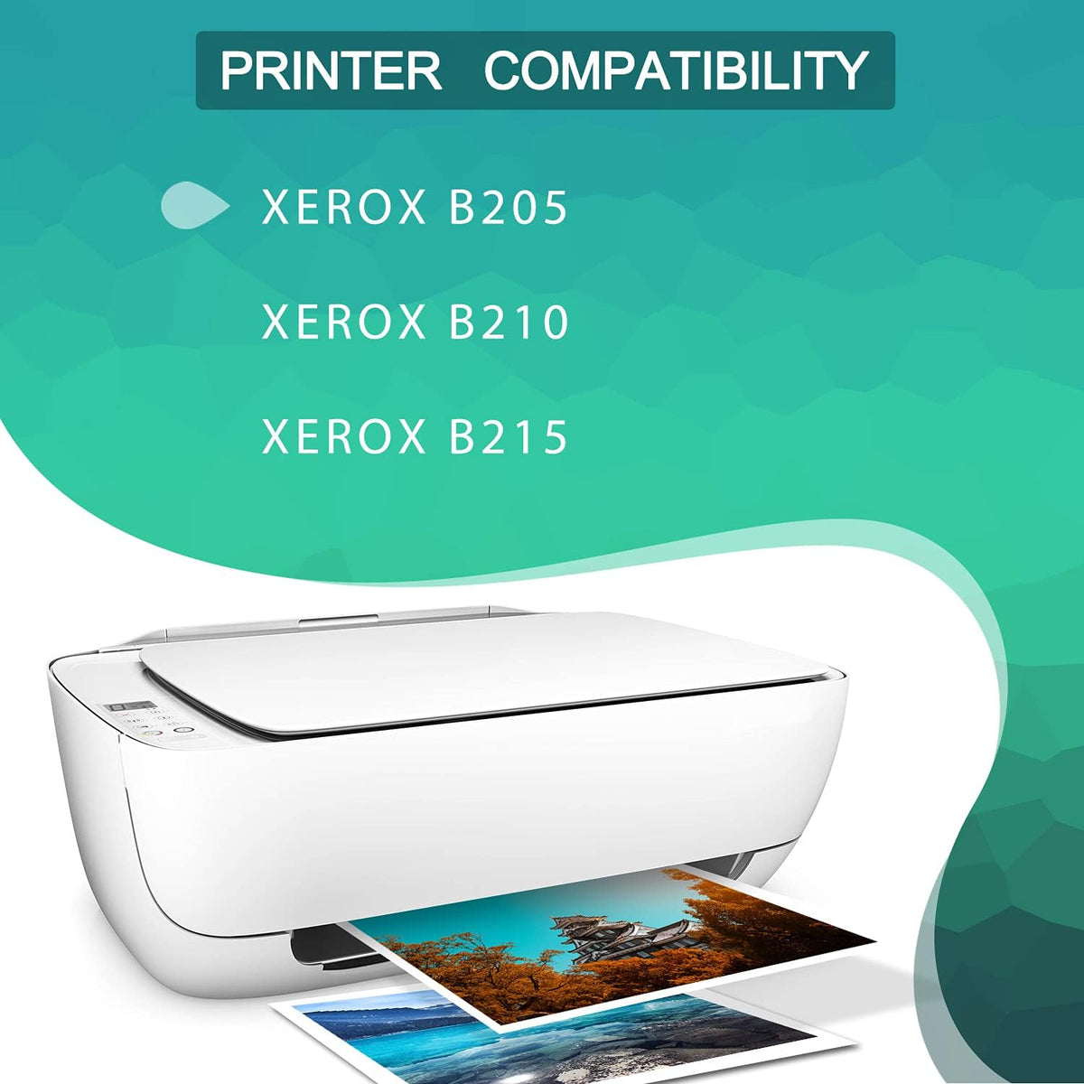2-Pack Black Remanufactured Toner Cartridge for Xerox B205 B210 B215 Printer E15784