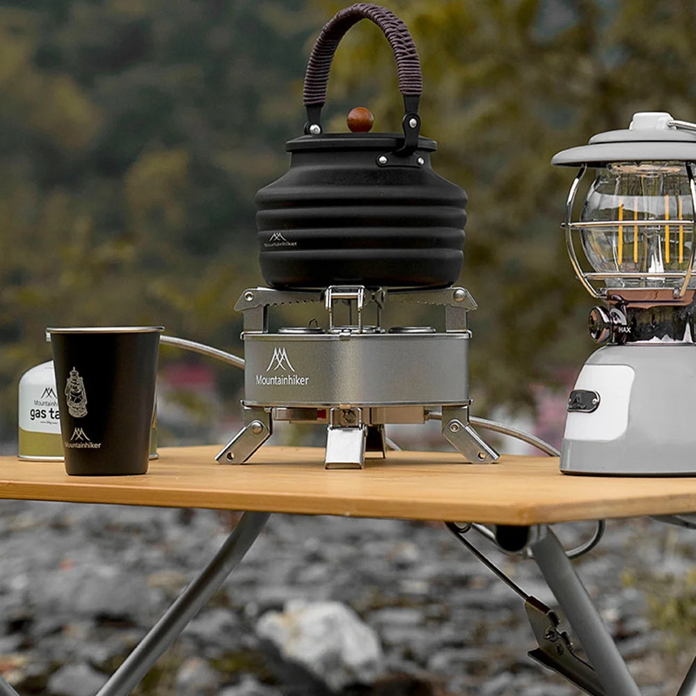 Portable Gas Stove with Electronic Ignition, Foldable Design T911597