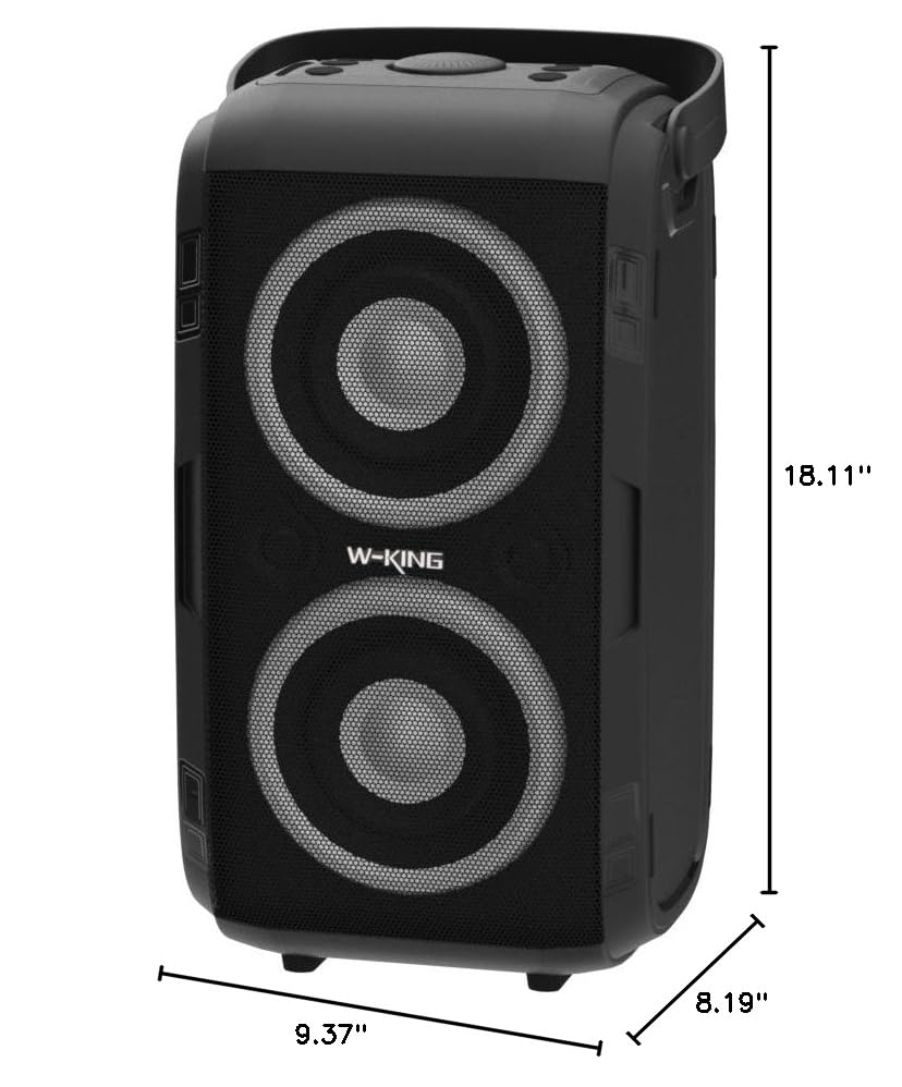 Portable Bluetooth Speaker Wireless Boom Box 180W Outdoor Speaker Y4670