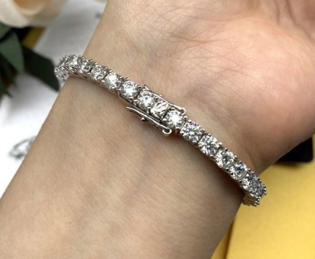 Moissanite Tennis Bracelet F12655
