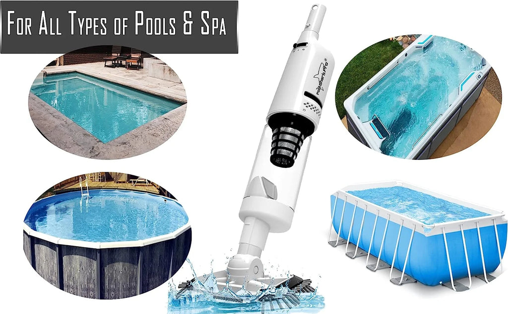 Cordless Handheld Rechargeable Pool Vacuum with Roller and Brushes L75000