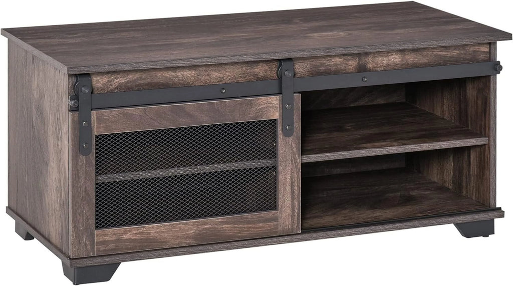 Dark Brown Coffee Table with Storage Z669