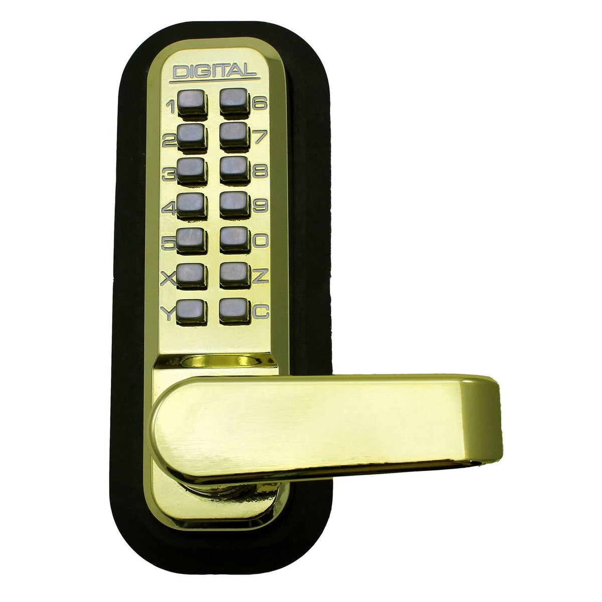 Passage Door Lever with Double Combination Mechanical Keyless Lock Y625