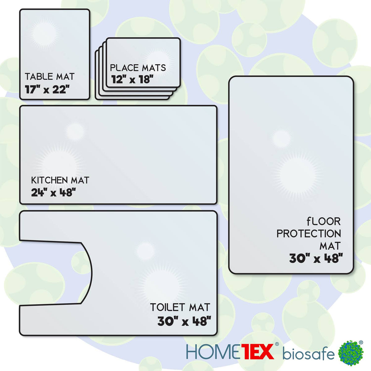 Anti-Microbial Home Starter Mat Set H797