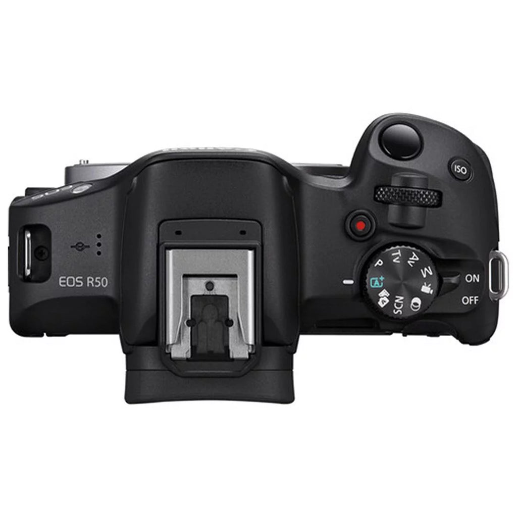 Mirrorless Camera with 18-45mm Lens, 64GB Memory Card, Case Y851
