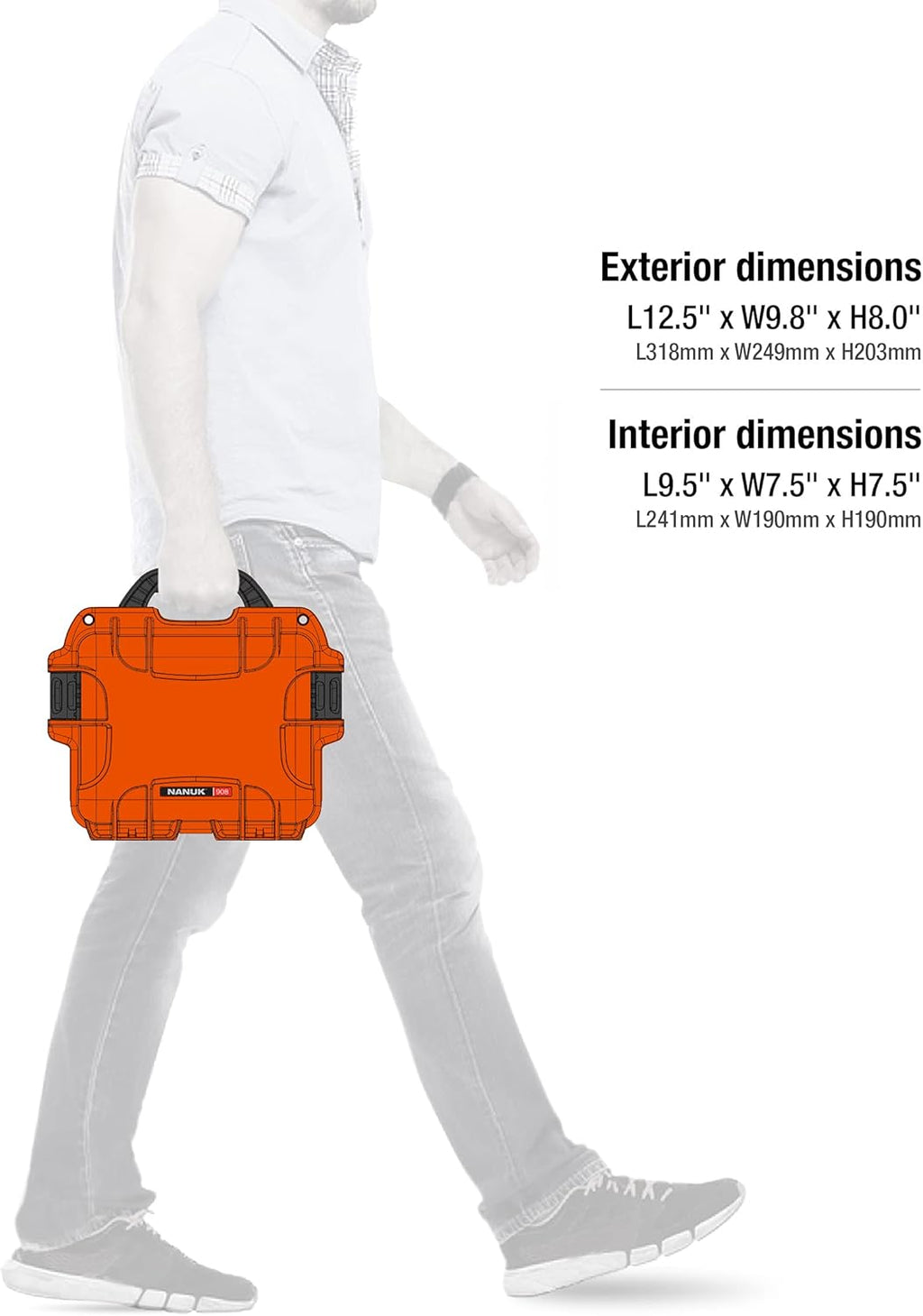 Orange Padded Divider Case V1299