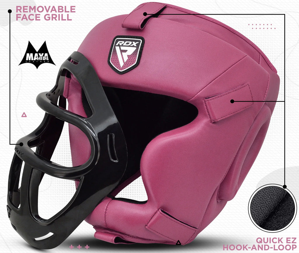 Headgear with Removable Face Grill for Boxing, MMA Training M445812
