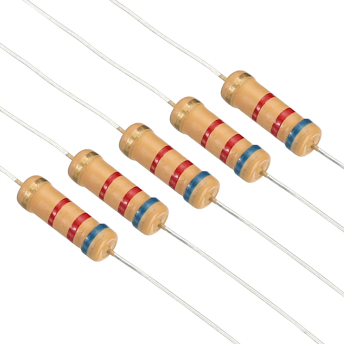 1W 1K Ohm-2M Ohm 5% Carbon Film Resistor 480 Pack I8546