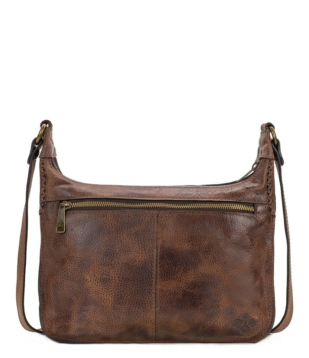 Distressed Leather Crossbody R6116