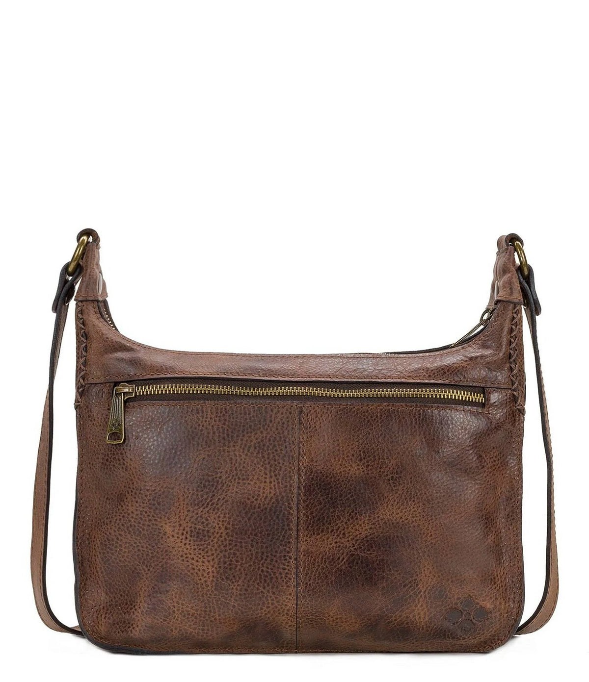 Distressed Leather Crossbody R6116