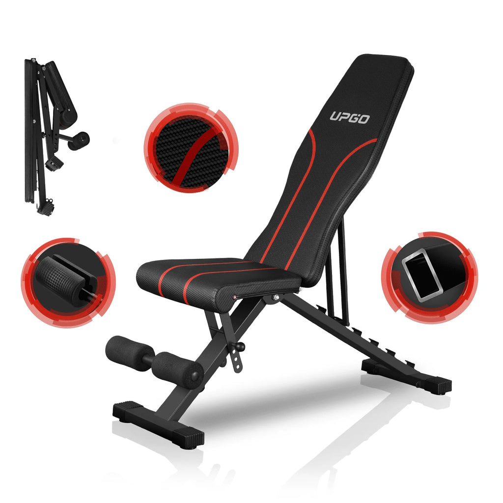 Adjustable Weight Bench with 660lbs Weight Capacity Foldable Gym Bench Z9863