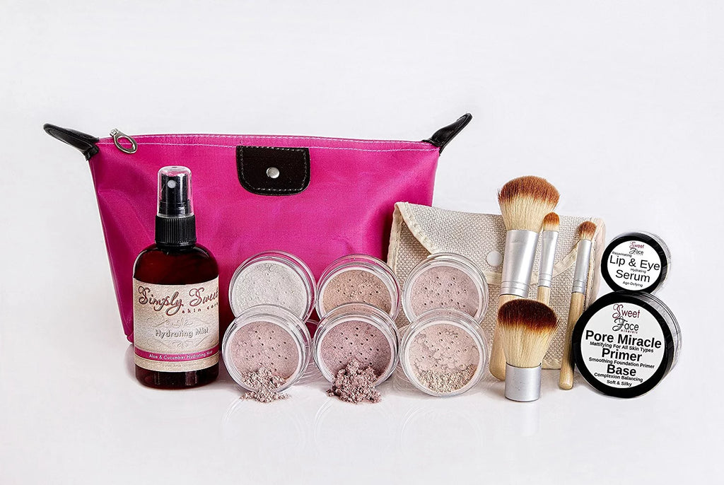 Full Size Mineral Makeup Set Matte Foundation Sheer Powder Cover C66466