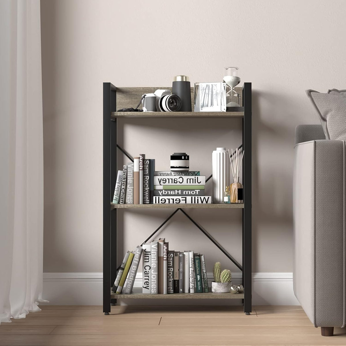 3 Tier Rustic Bookshelf I553
