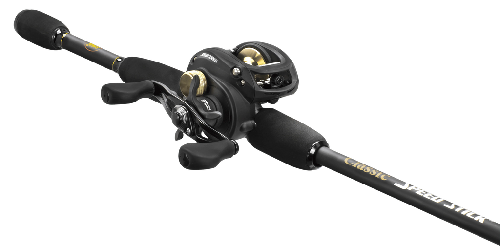 Black Baitcast Reel and Fishing Rod Combo H3641