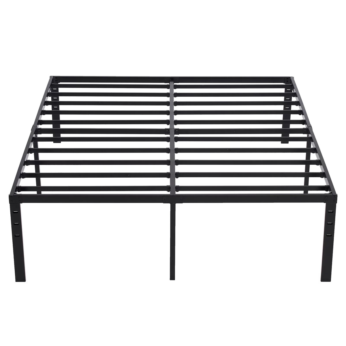 Black 14-Inch Tall Cal-King Metal Platform Bed Frame N137