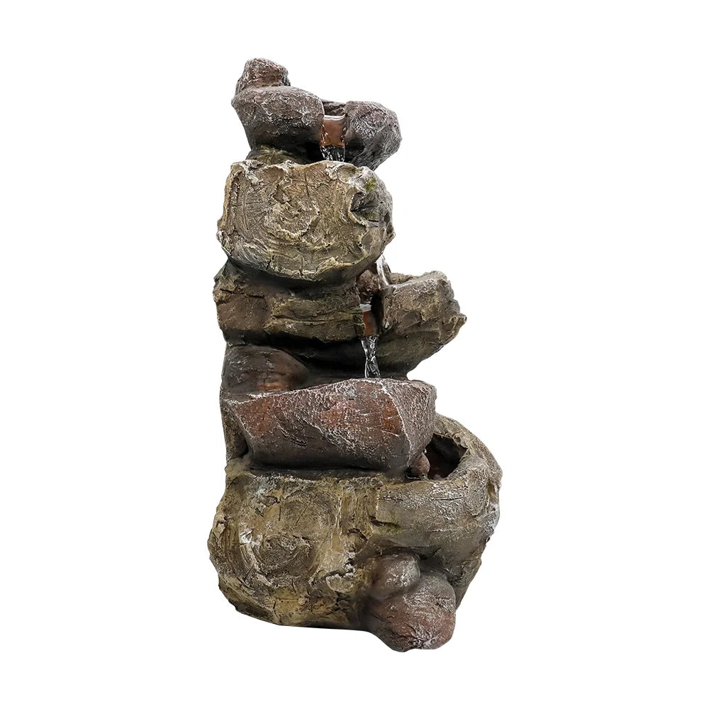 Tabletop Waterfall Fountain with Light W2930