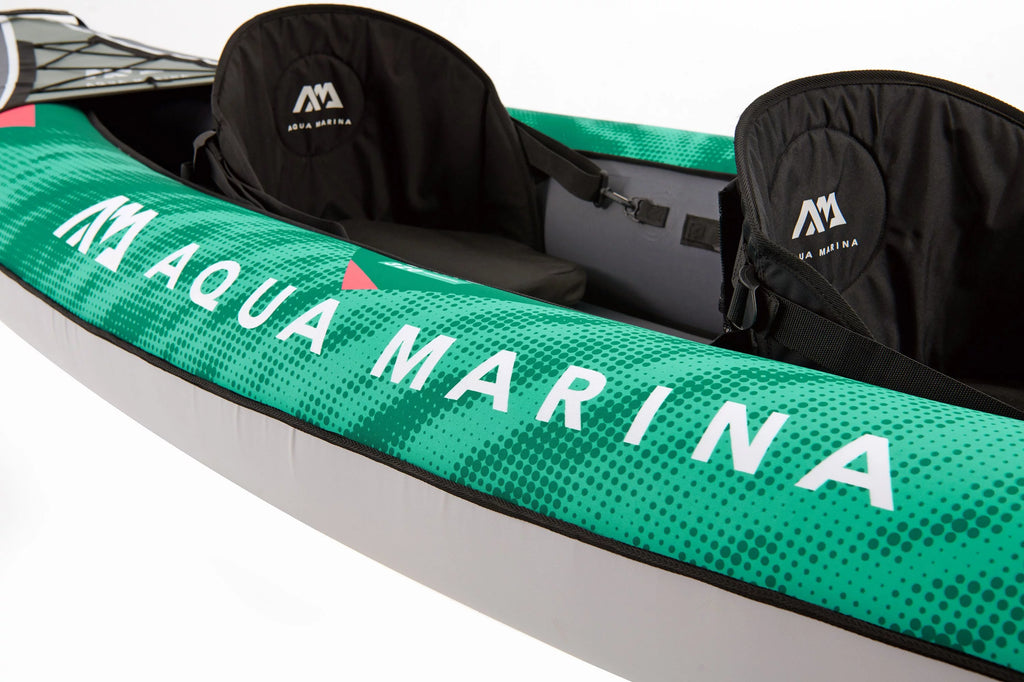 2 Person Inflatable Recreational Kayak with Carry Bag, Paddle, Fin, Pump & Safety Harness S40081