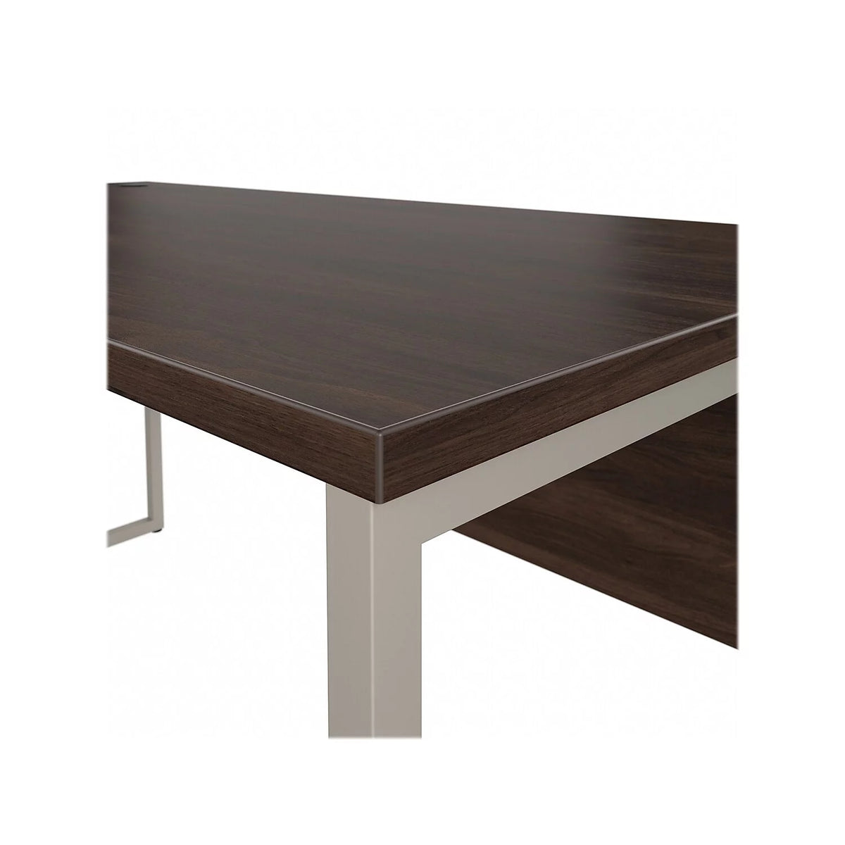Black Walnut Engineered Wood Computer Desk O430641