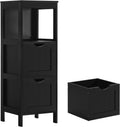 White 3 Removable Drawers Bathroom Floor Cabinet F458