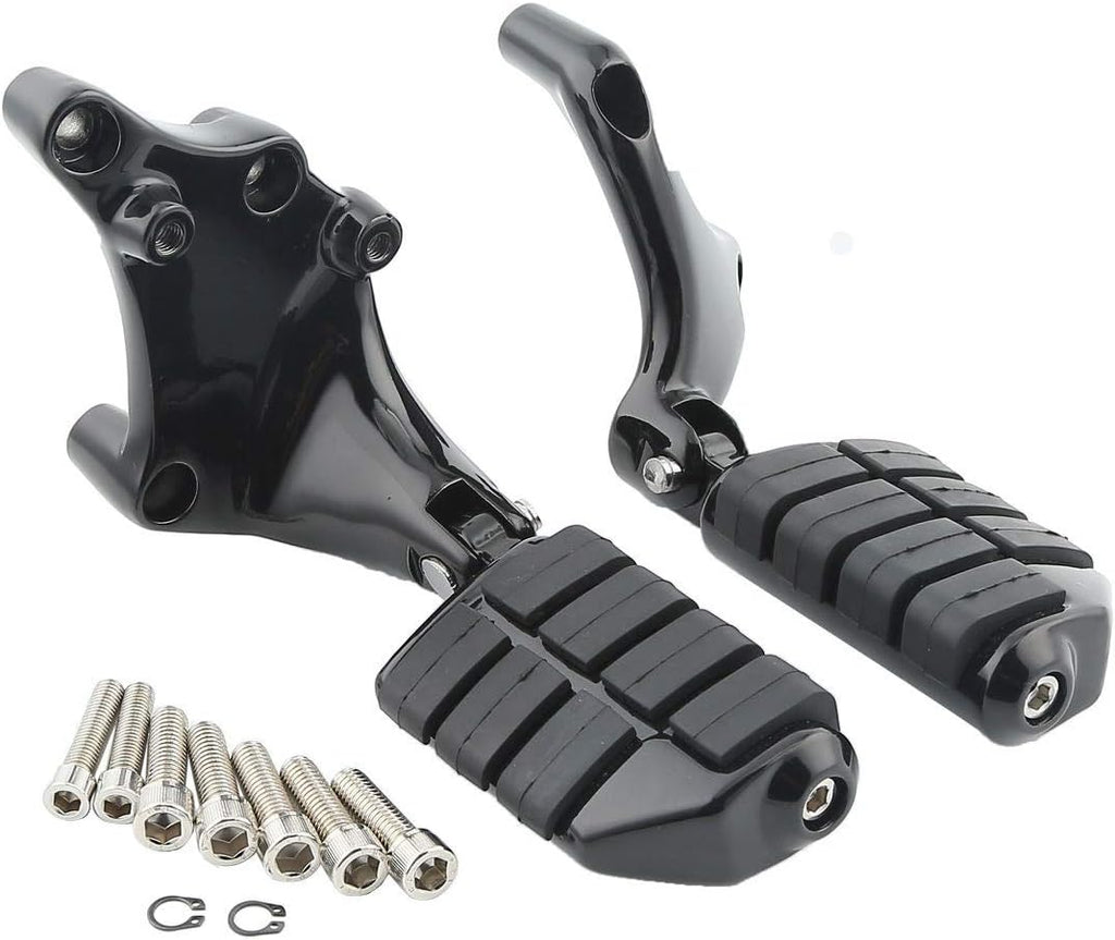 Foot Pegs with Brackets Black Pack of 2 H35115