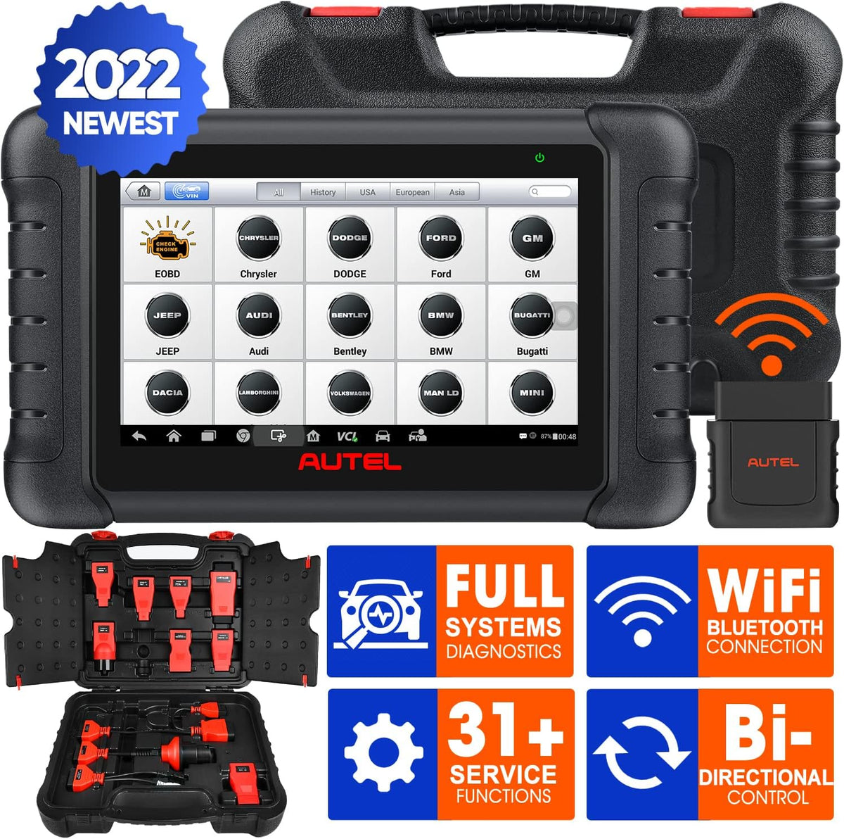 2022 Car Diagnostic Scan Tool with Bi-Directional Control V1165