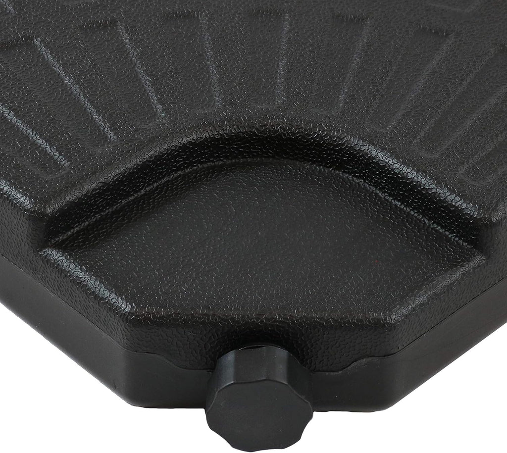 4-Piece Heavy-Duty Cantilever Offset Patio Umbrella Base Plates Black U344
